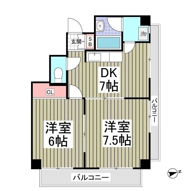 ニューパレス馬橋の間取り