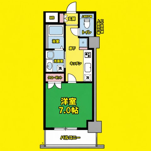 TENAS池下(テナス池下)　名古屋市賃貸　仲介手数料無料の間取り