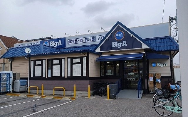 アルカディアの周辺|ビッグ・エー市川伊勢宿店まで700m