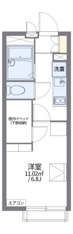 レオパレスアピラの間取り