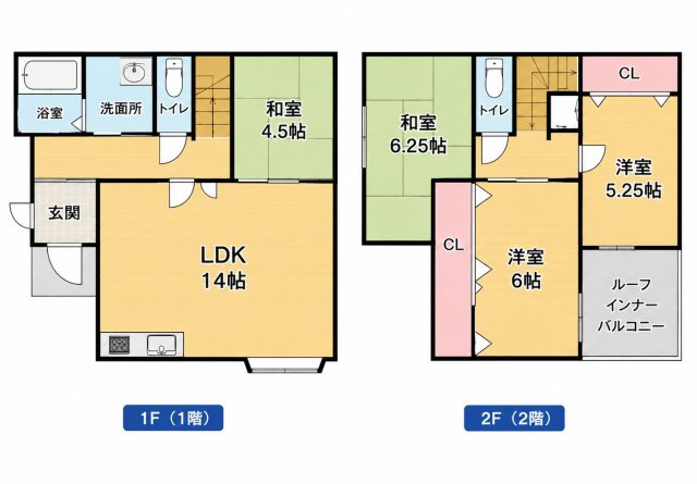 尊延寺戸建ての間取り