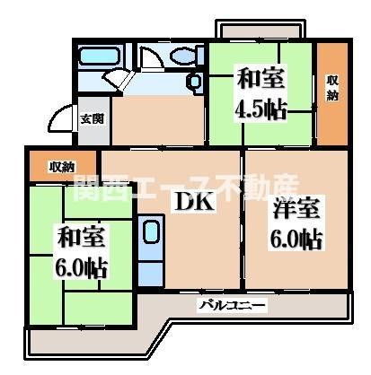 【間取り】 | ビレッジハウス稲枝