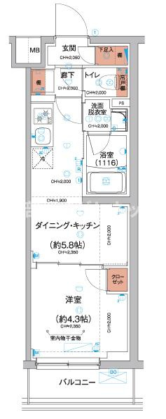 ハーモニーレジデンス羽田天空橋【おとり物件なし】#学生・社会人にオススメ！初期費用分割払いOK！の間取り