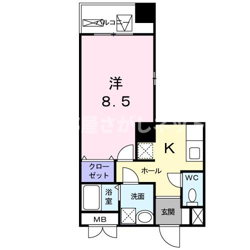 アヴニール山手【おとり物件なし】#学生・社会人にオススメ！初期費用分割払いOK！の間取り