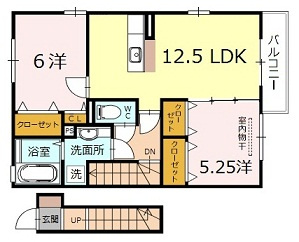 クレエルＫ　Ｃ棟の間取り
