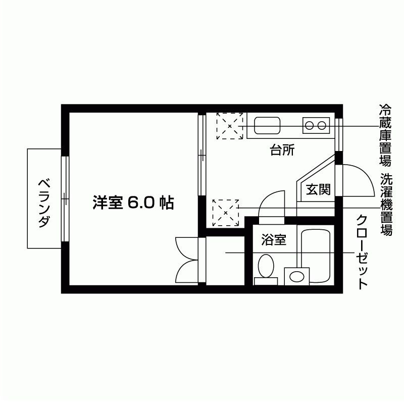 b’CASA船橋日大前re-bornの間取り