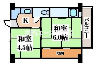 【間取り】 | ビレッジハウス加田