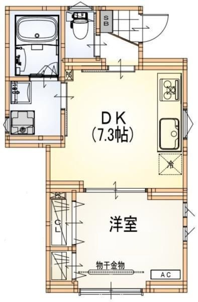 ジュネス竹町の間取り|間取りです。