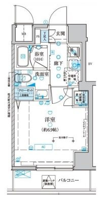 ベルシード横濱新町の間取り