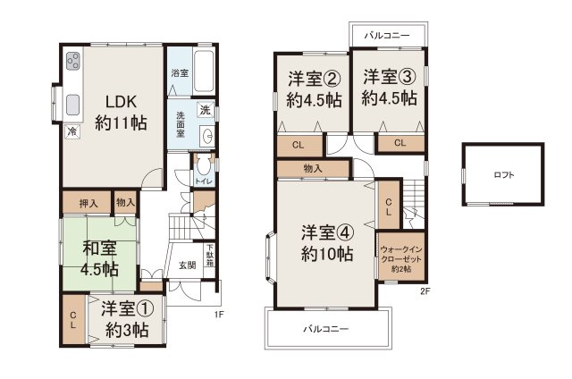大阪狭山市池尻北2丁目の間取り|リフォームの詳細についてはお問い合わせください。