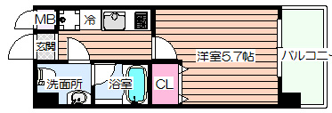 【間取り】 | レオンコンフォート新梅田2