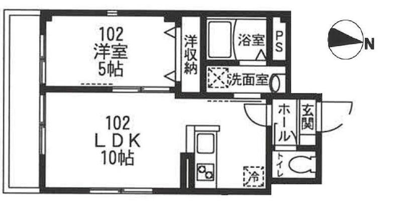川崎市多摩区西生田２丁目の賃貸マンションの間取り