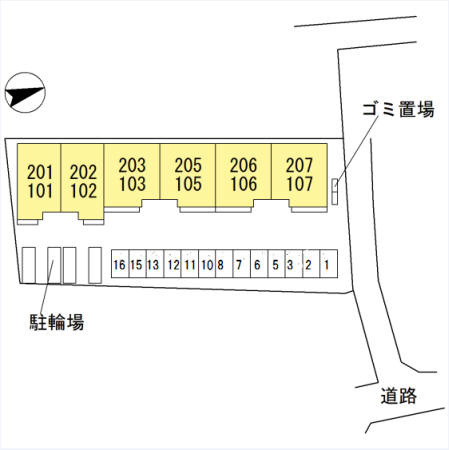 リアン　ドュ　ファミーユの区画図