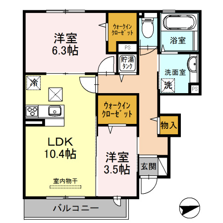 リアン　ドュ　ファミーユの間取り