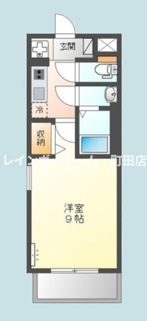 グランアイリス本厚木※初期費用分割後払いサービス利用可能物件の間取り