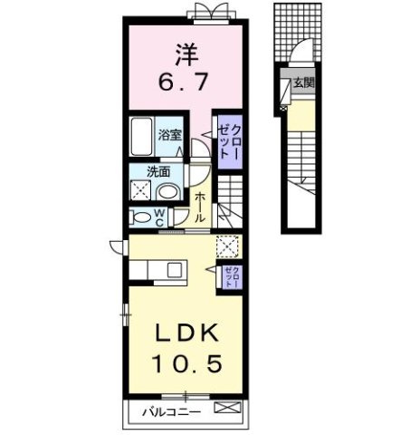 ソレアード陣原の間取り