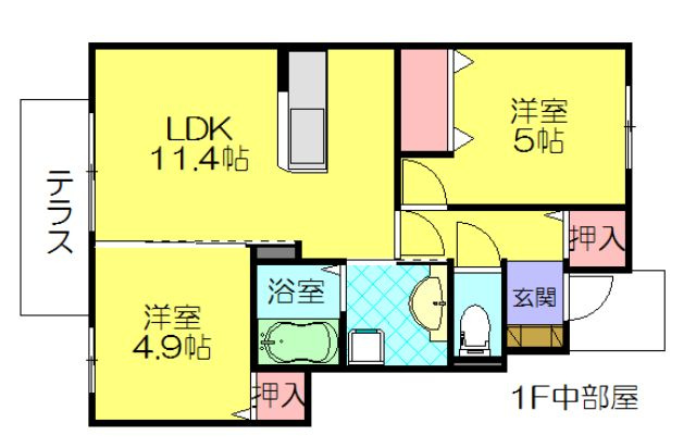 サンドリーム千代の間取り