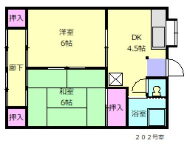Fヴィレッジ高江の間取り