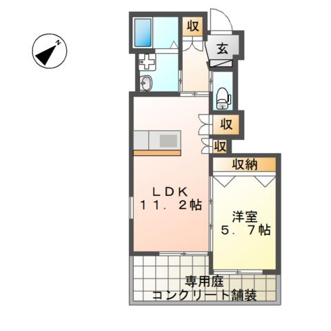 ウィステリア 浅川の間取り