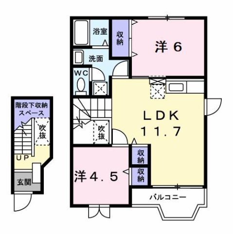 シャルマンハイツＢの間取り