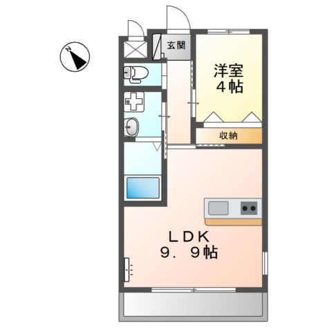 ラポールの間取り