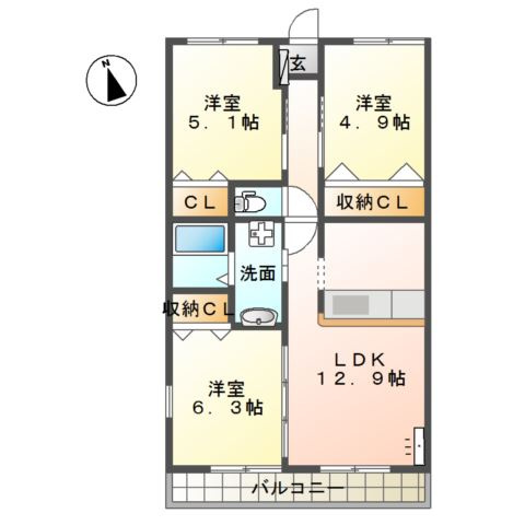 ひだまりの間取り