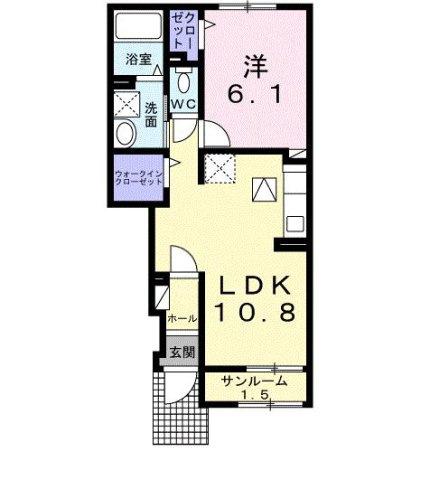 【間取り】 | クレールプランドールⅢ