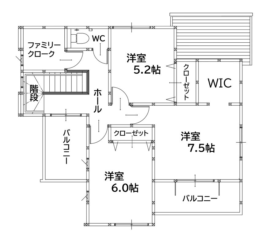 鞍手郡鞍手町大字中山9期1号棟の間取り