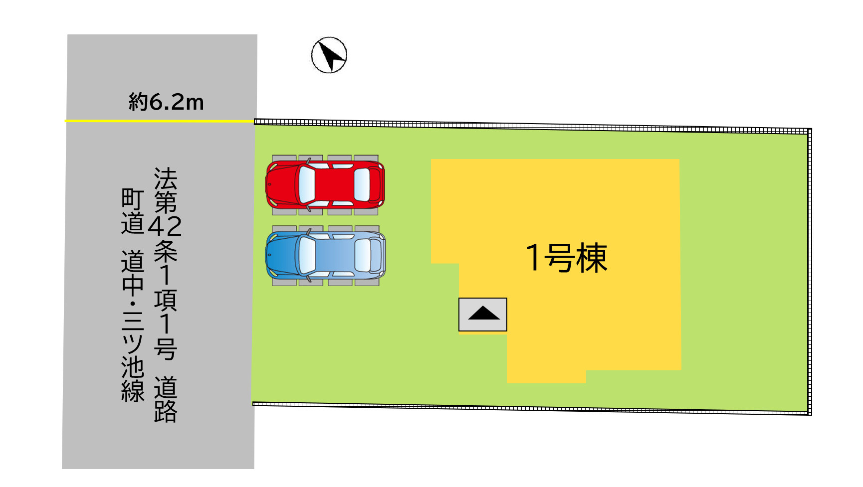 鞍手郡鞍手町大字中山9期1号棟の区画図