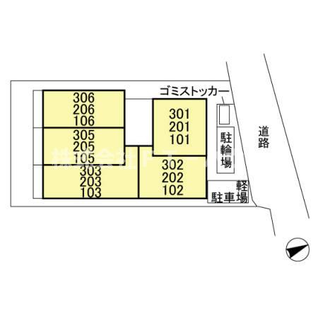 陽光海神の区画図