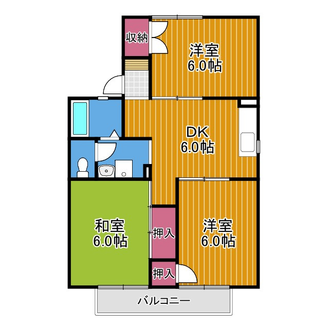 ハイツひまわりの間取り