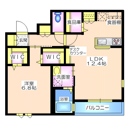 ウィステリア東戸塚の間取り