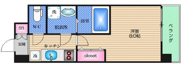 【間取り】 | ラナップスクエア堺筋本町
