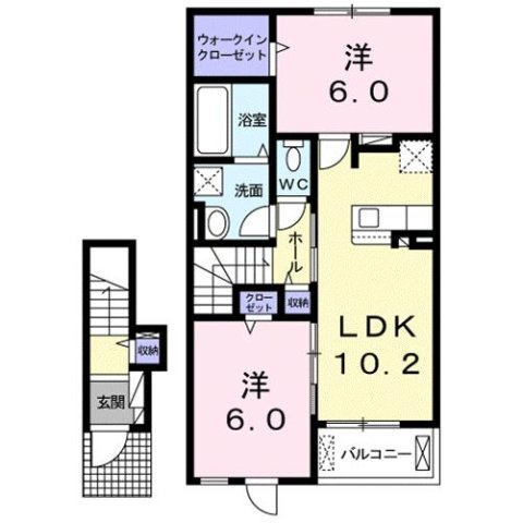ルアナ　ハレの間取り