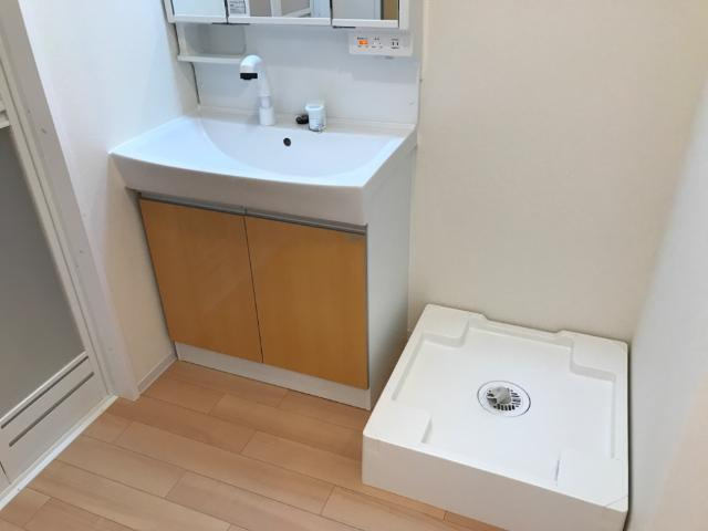 高砂市米田町米田新築アパートの洗面所|洗面（イメージ）