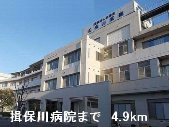 リヨン・たつの　Ａの周辺|揖保川病院まで4900m
