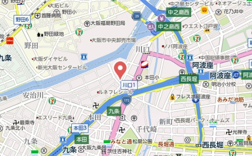 【地図】 | プレリス阿波座Bloom