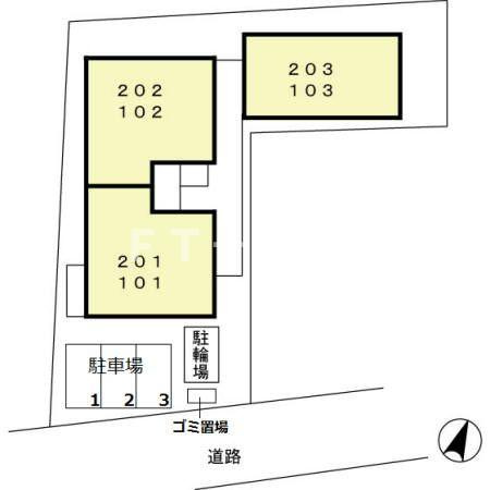 アネックスセキセン弐番館の区画図