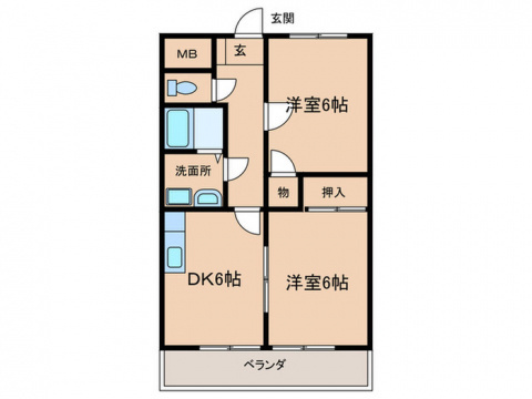 ボヌールMの間取り