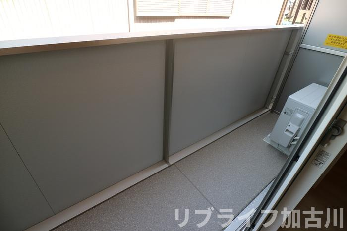 エクレール福井のバルコニー