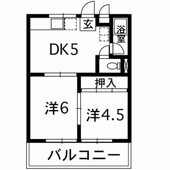 サンライズ島崎の間取り