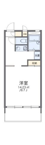 レオパレスフォレストヒルズの間取り