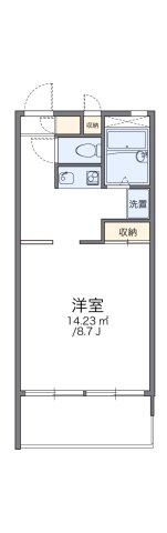 レオパレスフォレストヒルズの間取り