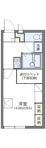 レオパレス新港通りⅡの間取り