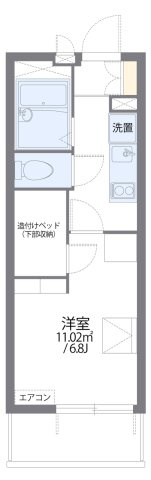 レオパレスＬＡＶＩＴＡの間取り