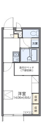 レオパレスノースアイランドⅡの間取り