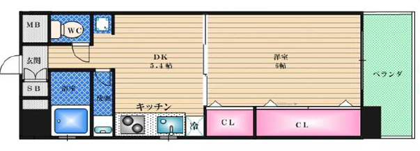 【間取り】 | ラナップスクエア堺筋本町