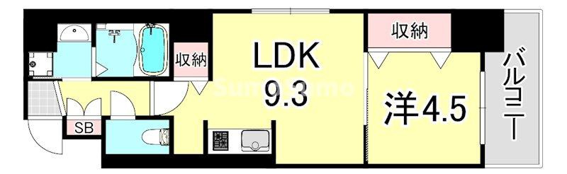 藤の邸 江戸堀の間取り