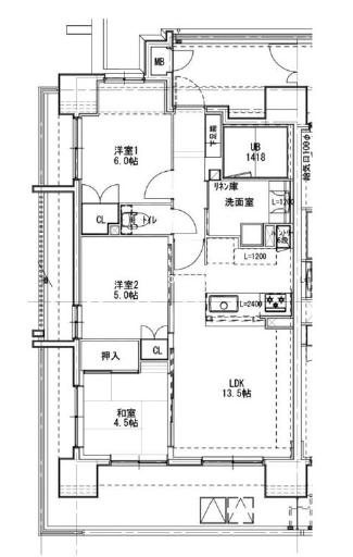 富士林プラザ15番館の間取り