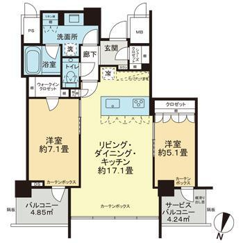 プレミスト天神赤坂タワーの間取り
